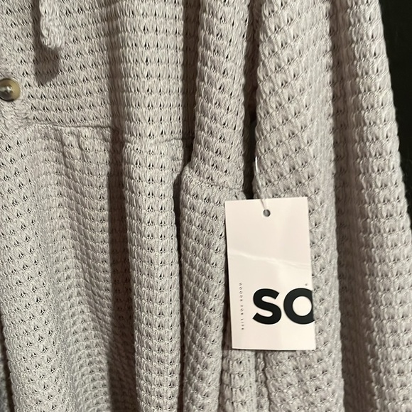 Gray Waffle Knit Hoodie SO - Picture 13 of 13